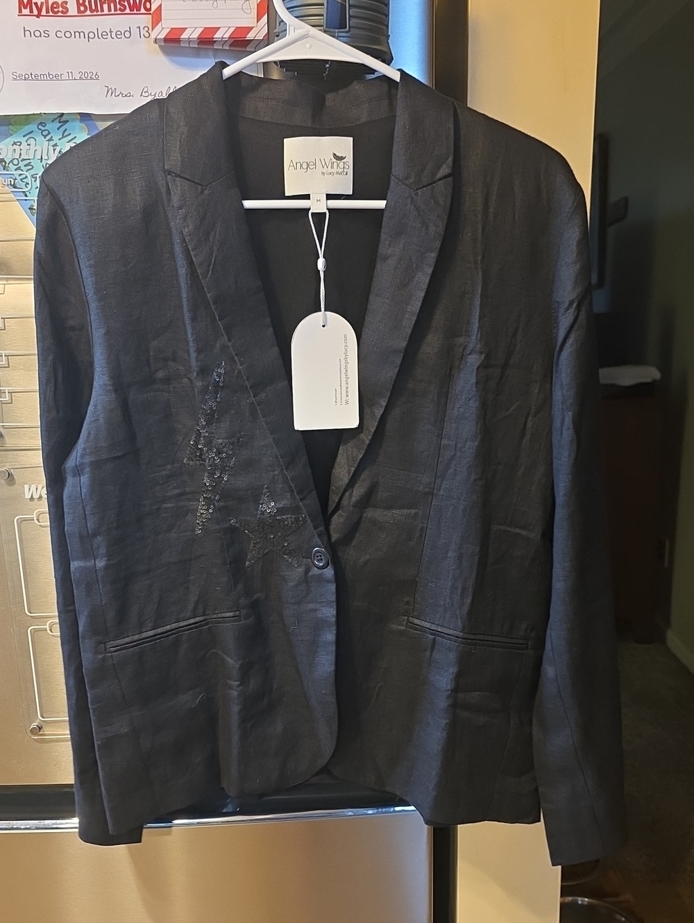 Angel Wings By Lucy Mcgill Black Blazer